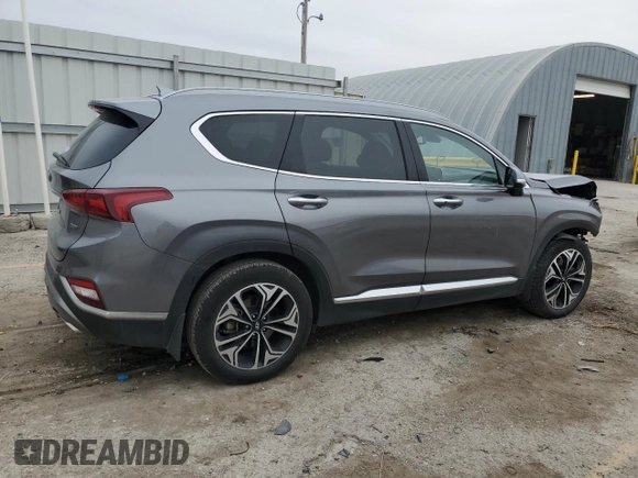 2019 Hyundai Santa Fe Ultimate with VIN 5NMS53AA1KH102042, listed as a Copart auction lot 85954374 with 23,077 mi miles and Salvage Title. Bid and sale history available at carsss.com. Image 3.