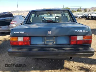 1989 Volvo 740 with VIN YV1FX8842K1375813, listed as a Copart auction lot 78511954 with 142,838 mi miles and Non Repairable. Bid and sale history available at carsss.com. Image 6.