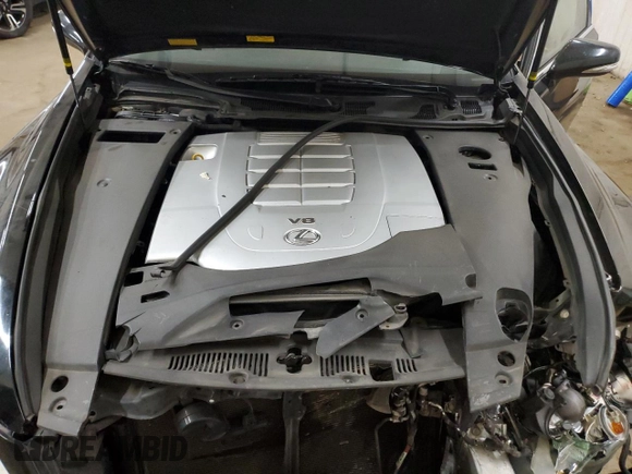 2010 Lexus LS 460 with VIN JTHCL5EFXA5007667, listed as a Copart auction lot 53871835 with 119,216 mi miles and Salvage title. Bid and sale history available at DreamBid. Image 11.