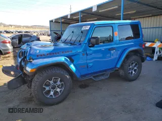 2021 Jeep Wrangler Rubicon with VIN 1C4HJXCG9MW794033, listed as a Copart auction lot 82809014 with 30,590 mi miles and Salvage title. Bid and sale history available at DreamBid. Image 1.