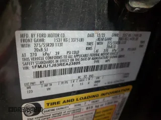 2024 Ford Expedition XLT with VIN 1FMJU1J83REA23805, listed as a Copart auction lot 45799535 with 24,251 mi miles and Salvage Title. Bid and sale history available at carsss.com. Image 15.