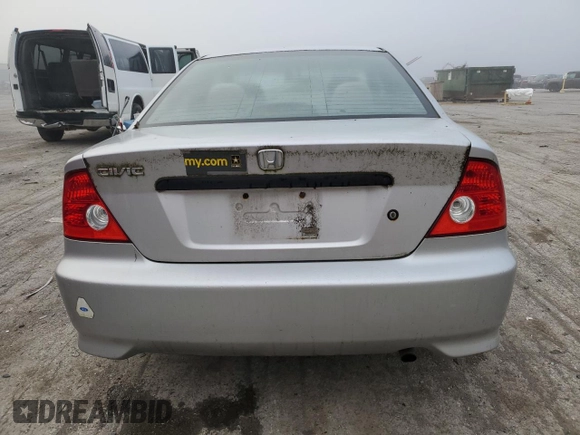 2005 Honda Civic VP with VIN 1HGEM22195L061608, listed as a Copart auction lot 49871944 with 165,986 mi miles and Salvage title. Bid and sale history available at DreamBid. Image 6.