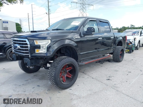 2015 Ford F-150 XLT with VIN 1FTEW1C81FFB05261, listed as a IAAI auction lot 42193554 with Not Provided miles and . Bid and sale history available at carsss.com. Image 2.