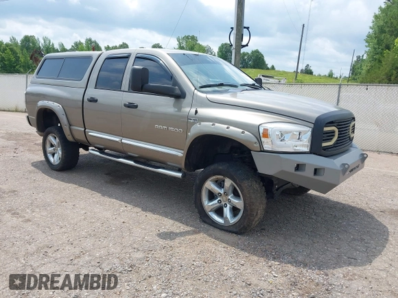 2007 Dodge 1500 Laramie with VIN 1D7HU18277S182772, listed as a IAAI auction lot 42282881 with 163,790 mi miles and . Bid and sale history available at DreamBid. Image 1.