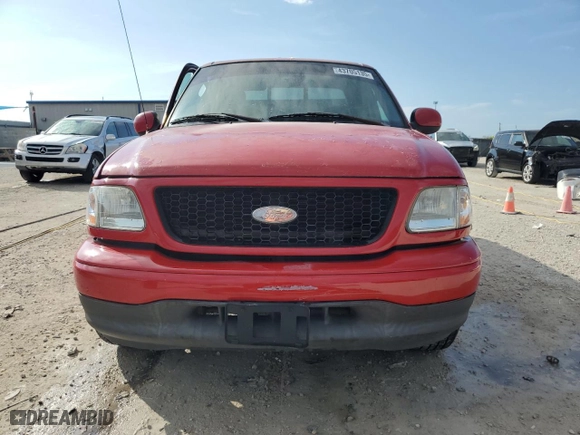 2002 Ford F-150 XL with VIN 2FTRX07WX2CA98348, listed as a Copart auction lot 43705135 with 204,718 mi miles and Salvage Title. Bid and sale history available at carsss.com. Image 5.