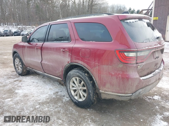 2015 Dodge Durango SXT with VIN 1C4RDJAG6FC888810, listed as a IAAI auction lot 41304507 with 125,936 mi miles and . Bid and sale history available at carsss.com. Image 3.