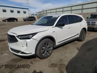 2023 Acura MDX w/A-Spec Package with VIN 5J8YE1H02PL042968, listed as a Copart auction lot 46859615 with 15,810 mi miles and Salvage Title. Bid and sale history available at carsss.com. Image 1.