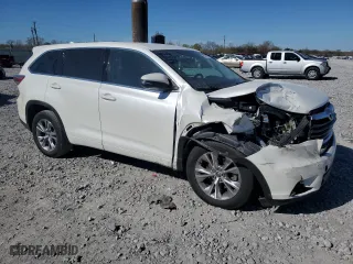 2016 Toyota Highlander LE Plus with VIN 5TDZKRFH8GS182394, listed as a Copart auction lot 49523485 with 74,792 mi miles and Salvage Title. Bid and sale history available at carsss.com. Image 4.