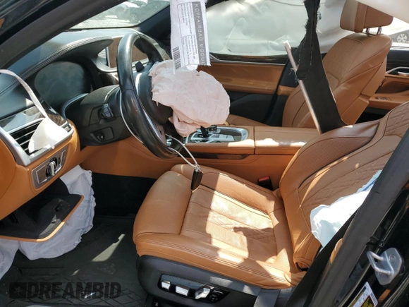 2020 BMW 7 Series 740i xDrive with VIN WBA7T4C01LCD47106, listed as a Copart auction lot 70770354 with 388 mi miles and Salvage title. Bid and sale history available at DreamBid. Image 7.