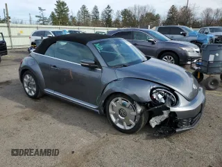 2015 Volkswagen Beetle 1.8T w/Tech with VIN 3VW517AT5FM812045, listed as a Copart auction lot 49538615 with Not Provided miles and Salvage Title. Bid and sale history available at DreamBid. Image 4.