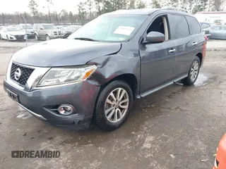 2014 Nissan Pathfinder S with VIN 5N1AR2MM6EC671936, listed as a IAAI auction lot 41680439 with 144,259 mi miles and . Bid and sale history available at DreamBid. Image 17.