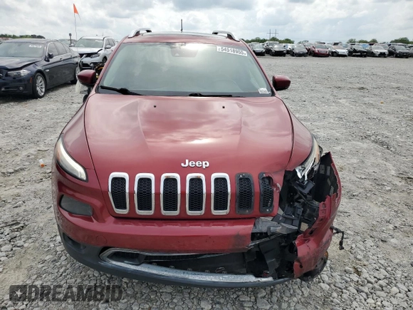 2014 Jeep Cherokee Limited with VIN 1C4PJMDS1EW278621, listed as a Copart auction lot 54518955 with 208,861 mi miles and Salvage Title. Bid and sale history available at DreamBid. Image 5.