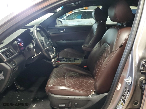 2017 Kia Optima SX Limited with VIN 5XXGV4L2XHG137154, listed as a Copart auction lot 57088004 with 87,629 mi miles and Clean Title. Bid and sale history available at carsss.com. Image 7.