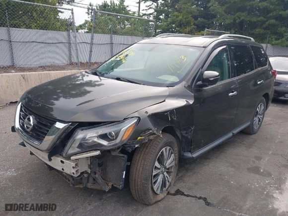 2017 Nissan Pathfinder SL with VIN 5N1DR2MM2HC615493, listed as a IAAI auction lot 40003811 with NaN miles. Bid and sale history available at carsss.com. Image 2.