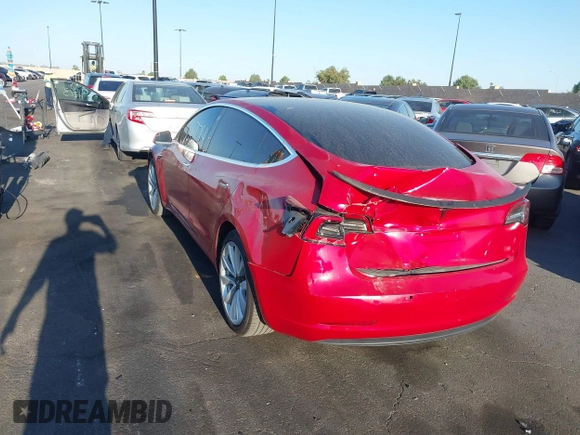2018 Tesla Model 3 Long Range Battery with VIN 5YJ3E1EA3JF035785, listed as a IAAI auction lot 41986774 with 33,965 mi miles and . Bid and sale history available at DreamBid. Image 3.