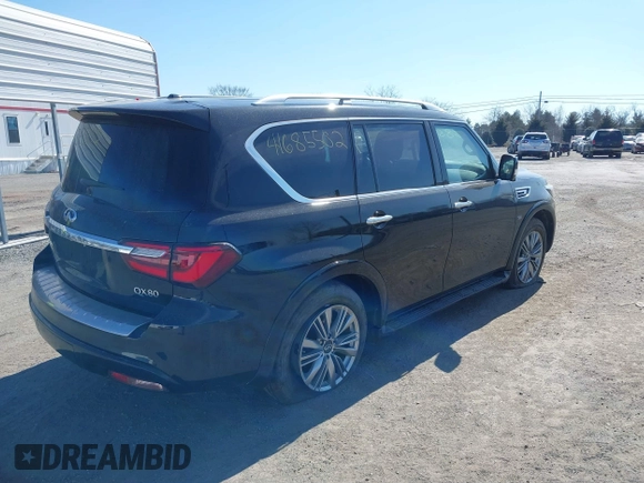 2018 Infiniti QX80 with VIN JN8AZ2NF7J9663781, listed as a IAAI auction lot 41685502 with 112,876 mi miles and . Bid and sale history available at DreamBid. Image 4.