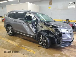 2021 Honda Pilot Elite with VIN 5FNYF6H01MB089206, listed as a Copart auction lot 47975495 with 93,340 mi miles and Salvage Title. Bid and sale history available at DreamBid. Image 4.