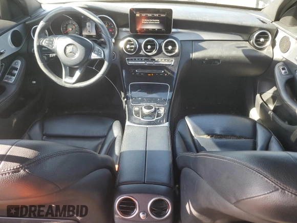 2018 Mercedes-Benz C 300 with VIN 55SWF4JB7JU249204, listed as a Copart auction lot 46853745 with 191,343 mi miles and Salvage title. Bid and sale history available at DreamBid. Image 8.