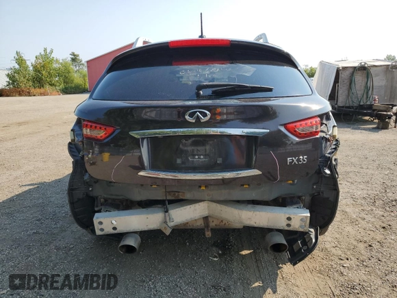2011 Infiniti FX35 with VIN JN8AS1MW6BM733043, listed as a Copart auction lot 71278394 with 234,964 mi miles and Salvage Title. Bid and sale history available at carsss.com. Image 6.