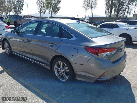 2019 Hyundai Sonata Sport with VIN 5NPE34AF0KH729418, listed as a IAAI auction lot 41799327 with 19,234 mi miles. Bid and sale history available at carsss.com. Image 3.