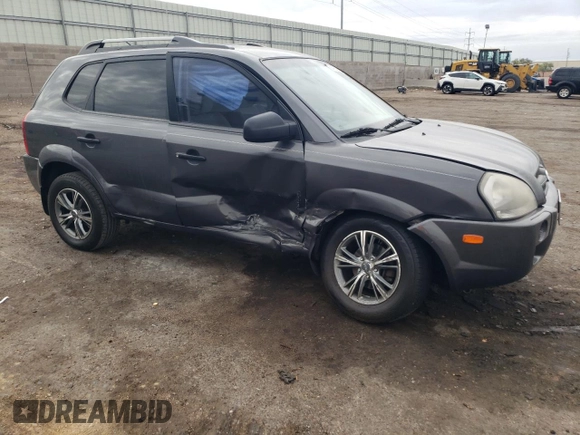 2007 Hyundai Tucson GLS with VIN KM8JM12B27U614351, listed as a Copart auction lot 69491404 with 127,278 mi miles and Salvage Title. Bid and sale history available at carsss.com. Image 4.