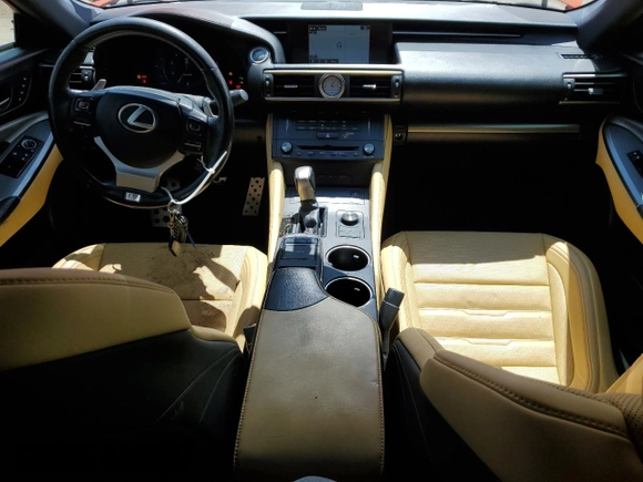 2015 Lexus RC 350 F Sport with VIN JTHSE5BC5F5003873, listed as a Copart auction lot 56970005 with 98,281 mi miles and Salvage title. Bid and sale history available at DreamBid. Image 8.