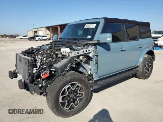 2022 Ford Bronco with VIN 1FMDE5DH6NLB13372, listed as a Copart auction lot 80020714 with 19,783 mi miles and Salvage Title. Bid and sale history available at carsss.com. Image 1.