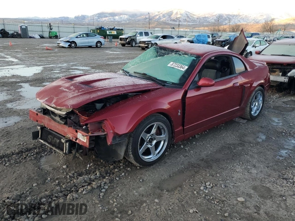2003 Ford Mustang SVT Cobra with VIN 1FAFP48Y83F372748, listed as a Copart auction lot 87233364 with 109,157 mi miles and Salvage Title. Bid and sale history available at carsss.com. Image 1.