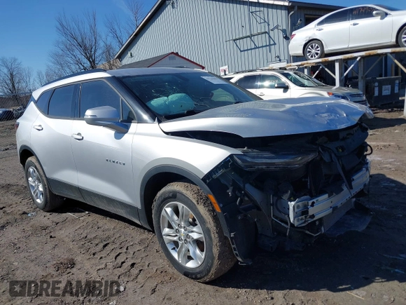 2020 Chevrolet Blazer LT with VIN 3GNKBDRS2LS552876, listed as a IAAI auction lot 41746453 with 116,523 mi miles and . Bid and sale history available at DreamBid. Image 1.