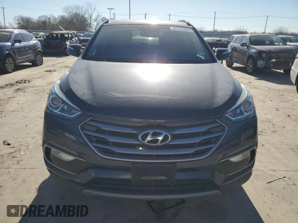 2017 Hyundai Santa Fe Sport 2.0T with VIN 5XYZU4LA8HG472038, listed as a Copart auction lot 85137054 with 95,184 mi miles and Clean Title. Bid and sale history available at carsss.com. Image 5.