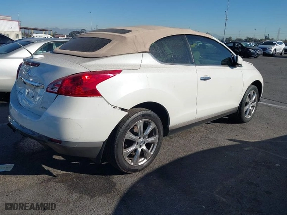 2014 Nissan Murano CrossCabriolet with VIN JN8AZ1FY7EW301256, listed as a IAAI auction lot 41052881 with 32,505 mi miles. Bid and sale history available at carsss.com. Image 4.