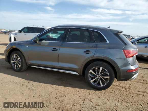 2022 Audi Q5 S line Premium z VIN WA1GAAFY3N2099448, wystawiony jako Copart lot #58257715 z przebiegiem 39 407 mil mil oraz Szkoda całkowita • Salvage title. Historia ofert i sprzedaży dostępna na DreamBid. Obrazek 2.
