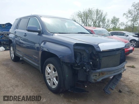 2014 GMC Terrain SLE with VIN 2GKALMEK6E6252464, listed as a IAAI auction lot 42159676 with 105,066 mi miles and . Bid and sale history available at DreamBid. Image 1.