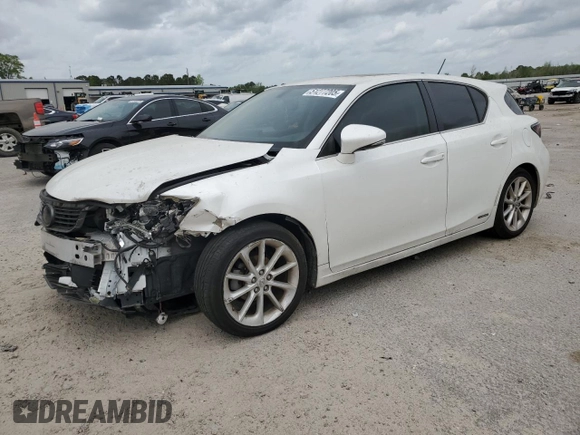 2013 Lexus CT 200h with VIN JTHKD5BH4D2149047, listed as a Copart auction lot 51277205 with 117,507 mi miles and Salvage title. Bid and sale history available at DreamBid. Image 1.