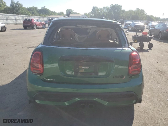 2023 MINI Hardtop 2 Door Cooper S with VIN WMW53DH05P2T08382, listed as a Copart auction lot 58506574 with 0 mi miles and Salvage Title. Bid and sale history available at carsss.com. Image 6.