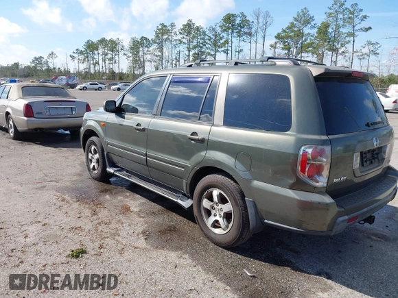 2006 Honda Pilot EX-L with VIN 2HKYF18786H506289, listed as a IAAI auction lot 41507906 with 283,470 mi miles and . Bid and sale history available at DreamBid. Image 3.