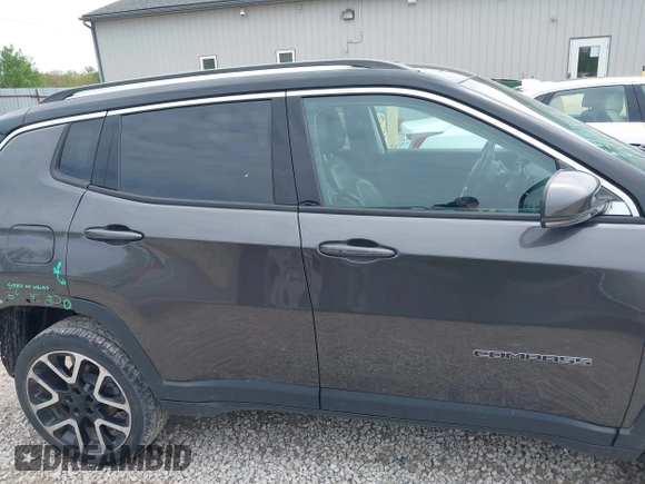 2018 Jeep Compass Limited with VIN 3C4NJDCB1JT481078, listed as a IAAI auction lot 42215310 with 58,629 mi miles and . Bid and sale history available at DreamBid. Image 14.