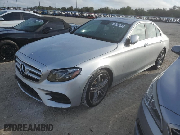 2017 Mercedes-Benz E 300 Luxury with VIN WDDZF4JB1HA191937, listed as a Copart auction lot 74582354 with Not Provided miles and Salvage Title. Bid and sale history available at DreamBid. Image 1.