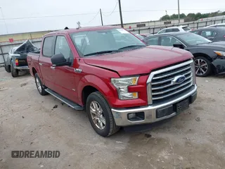 2015 Ford F-150 XL with VIN 1FTEW1CGXFKD56830, listed as a IAAI auction lot 41609014 with 156,220 mi miles. Bid and sale history available at carsss.com. Image 1.