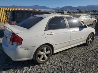 2008 Kia Spectra EX with VIN KNAFE122685011841, listed as a Copart auction lot 75137144 with 146,516 mi miles and Clean Title. Bid and sale history available at carsss.com. Image 3.