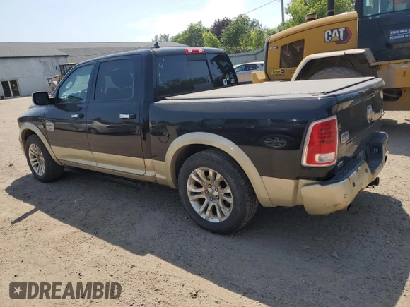 2013 Ram 1500 Laramie Longhorn with VIN 1C6RR7PT8DS522043, listed as a Copart auction lot 60427685 with 156,226 mi miles and Clean title. Bid and sale history available at DreamBid. Image 2.