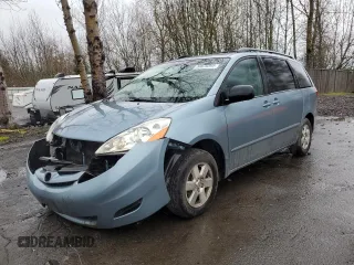 2006 Toyota Sienna CE with VIN 5TDZA23C56S467538, listed as a Copart auction lot 50076895 with 246,585 mi miles and Salvage Title. Bid and sale history available at carsss.com. Image 1.