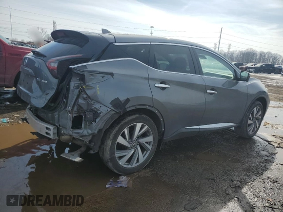 2021 Nissan Murano SL with VIN 5N1AZ2CS2MC104086, listed as a Copart auction lot 46782625 with 24,685 mi miles and Clean Title. Bid and sale history available at DreamBid. Image 3.