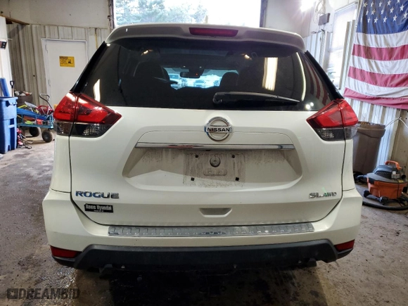 2017 Nissan Rogue SL with VIN 5N1AT2MV6HC866238, listed as a Copart auction lot 47485365 with 123,665 mi miles and Salvage Title. Bid and sale history available at carsss.com. Image 6.