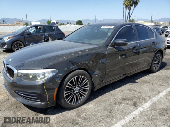 2019 BMW 5 Series 540i with VIN WBAJE5C54KWW12967, listed as a Copart auction lot 58490535 with 91,758 mi miles and Salvage title. Bid and sale history available at DreamBid. Image 1.