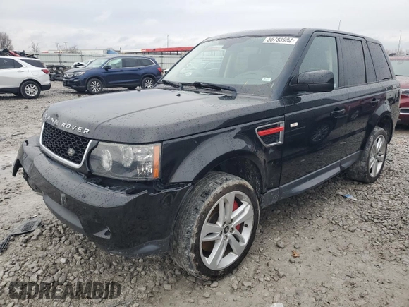 2013 Land Rover Range Rover Sport SC with VIN SALSH2E40DA767431, listed as a Copart auction lot 85788904 with 107,980 mi miles and Salvage Title. Bid and sale history available at carsss.com. Image 1.