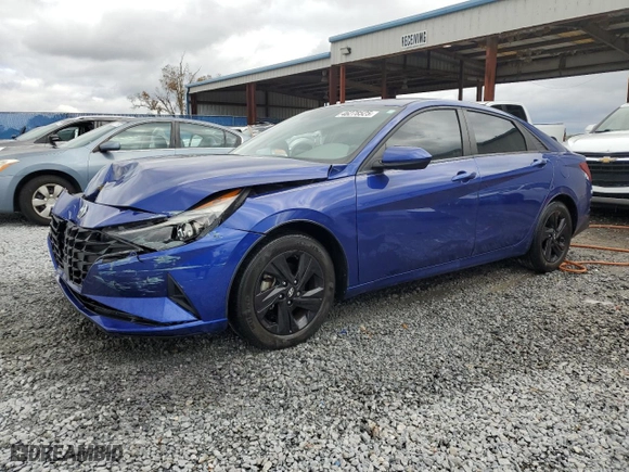 2021 Hyundai Elantra SEL with VIN 5NPLS4AG9MH029502, listed as a Copart auction lot 46278525 with 27,969 mi miles and Non Repairable. Bid and sale history available at carsss.com. Image 1.