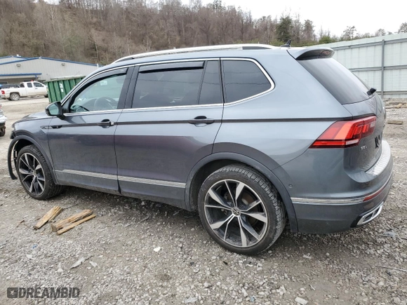 2022 Volkswagen Tiguan SEL R-Line with VIN 3VV4B7AX1NM149958, listed as a Copart auction lot 48055175 with 31,908 mi miles and Salvage Title. Bid and sale history available at carsss.com. Image 2.