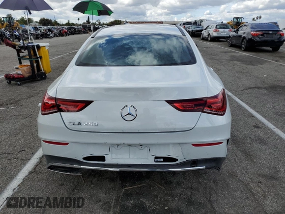 2021 Mercedes-Benz CLA with VIN W1K5J4GB9MN152844, listed as a Copart auction lot 43820873 with 32,514 mi miles. Bid and sale history available at carsss.com. Image 6.