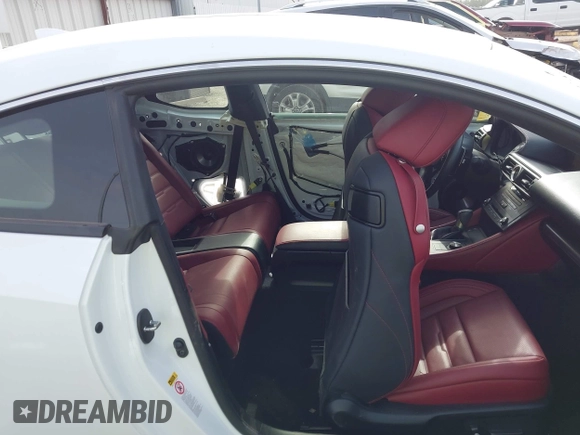 2015 Lexus RC 350 F Sport with VIN JTHHE5BC7F5007949, listed as a IAAI auction lot 42247299 with 64,552 mi miles and . Bid and sale history available at DreamBid. Image 8.